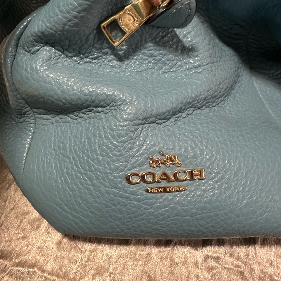 Coach Blue Leather Women's Bag - Picture 10 of 10